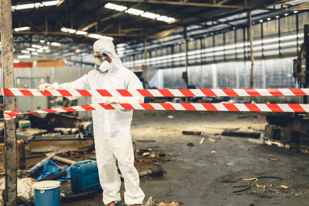 Professional Odor Removal technician working in Leslie, MI